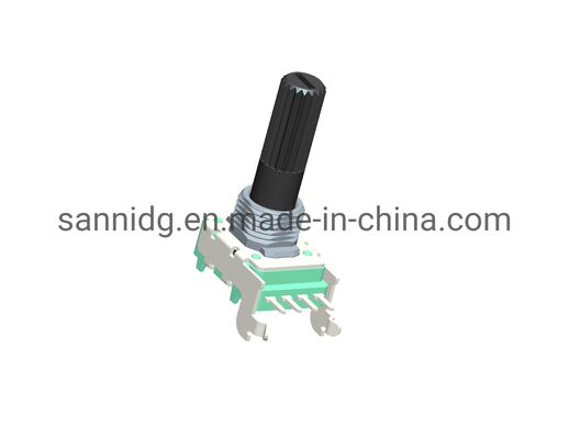10 Rotational Life Rotary Potentiometer with Shaft Type Knurled and Shaft Length 6mm-20mm