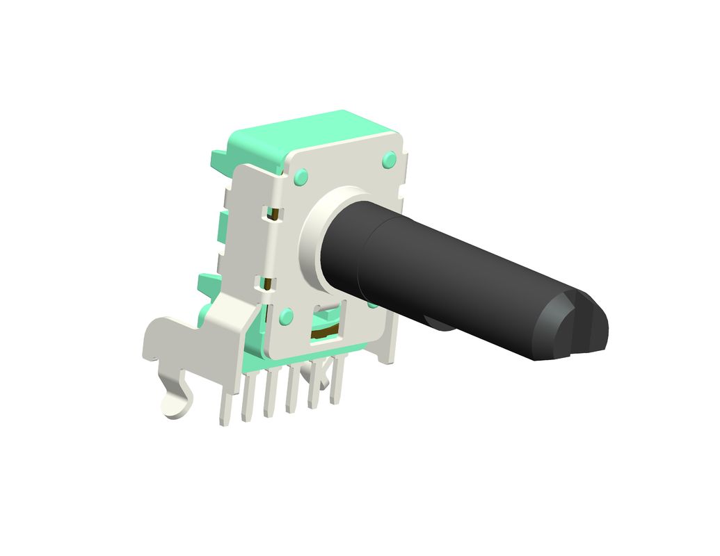 Low Price Dual GangsKnurled Shaft Rotary Potentiometer PCB Lug DIP Mount ±20% Resistance Tolerance